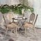 Flash Furniture Lourdes Thonet French Bistro Stacking Chair, Natural/White PE Rattan and Bamboo Print Alum Frm, 4PK 4-SDA-AD642002S-NATWH-LTNAT-GG - alternate 9